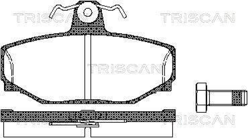 TRISCAN 8110 27919 Bremsbelag Hinten f&uuml;r Volvo 760, 780, 940, 960