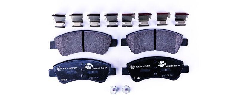HELLA 8DB 355 011-071 Bremsbelagsatz, Scheibenbremsbelag für P.S.A