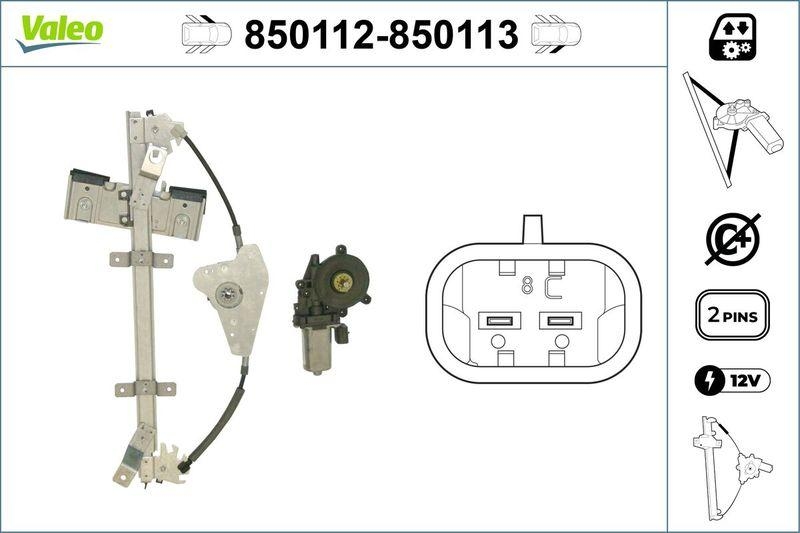 VALEO 850112 Fensterheber vorne links FORD Fiesta