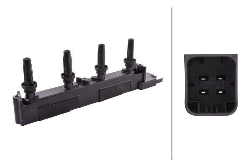 HELLA 5DA 358 000-891 Z&uuml;ndspule, 4 polig f&uuml;r P.S.A/FIAT