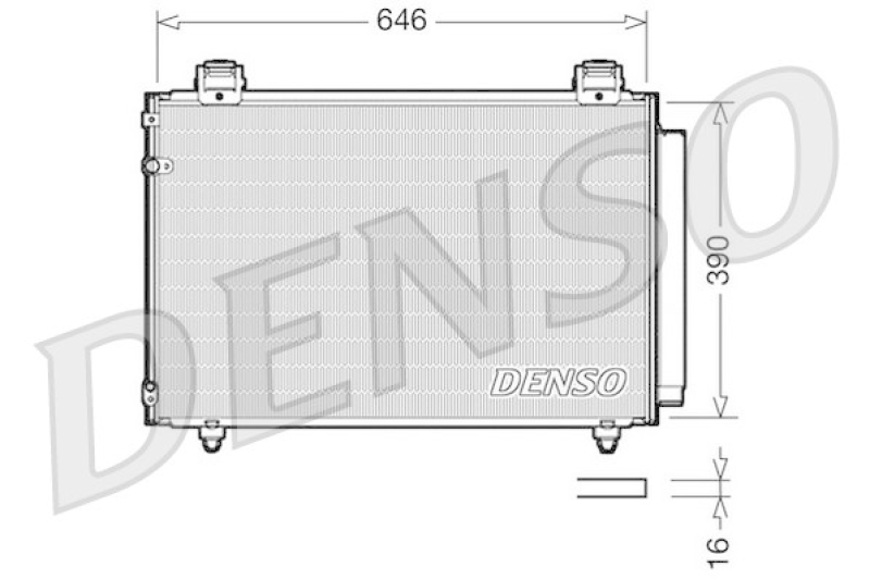 DENSO DCN50024 Kondensator A/C