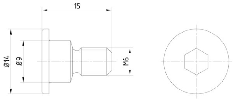 HELLA 8DZ 355 209-011 Schraube, Bremsscheibe f&uuml;r MB/SSANGYONG