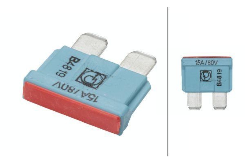 HELLA 8JS 711 683-242 Sicherung, 15 A, blau Set