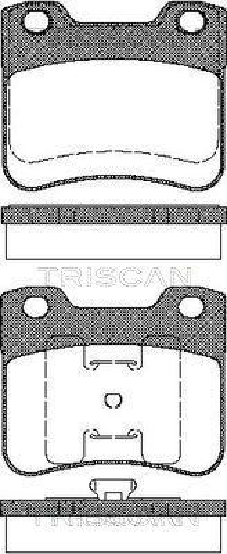 TRISCAN 8110 28005 Bremsbelag Vorne f&uuml;r Citroen, Peugeot