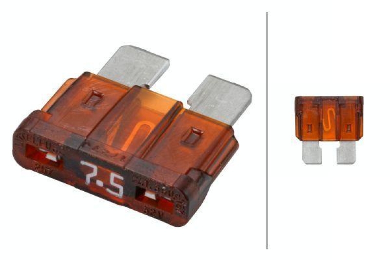 HELLA 8JS 711 685-002 Sicherung D 71, 7,5 A braun, Set