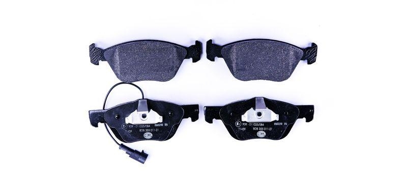 HELLA 8DB 355 011-211 Bremsbelagsatz, Scheibenbremsbelag f&uuml;r FIAT