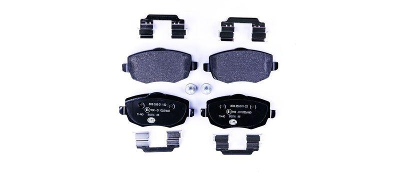 HELLA 8DB 355 011-221 Bremsbelagsatz, Scheibenbremsbelag f&uuml;r LANCIA YPSILON (843_)