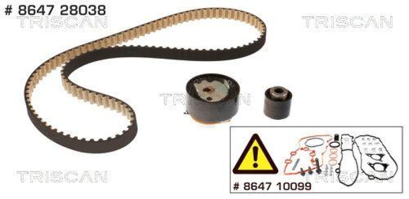 TRISCAN 8647 28038 Zahnriemensatz für Psa