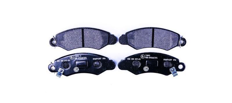 HELLA 8DB 355 017-011 Bremsbelagsatz, Scheibenbremsbelag f&uuml;r SUZUKI/SUBARU