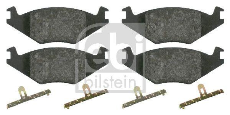 FEBI BILSTEIN 16011 Bremsbelagsatz mit Befestigungsmaterial f&uuml;r VW-Audi