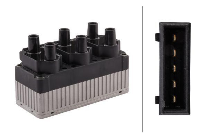 HELLA 5DA 358 057-091 Z&uuml;ndspule, 5 polig f&uuml;r VW/FORD/MB