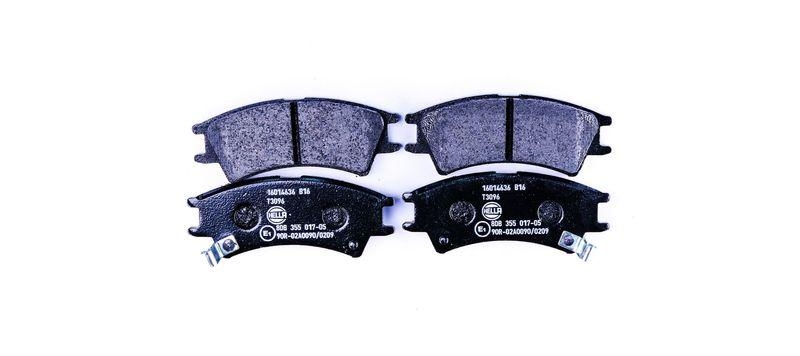 HELLA 8DB 355 017-051 Bremsbelagsatz, Scheibenbremsbelag f&uuml;r HYUNDAI