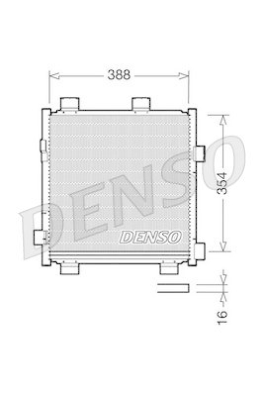 DENSO DCN50040 Kondensator A/C TOYOTA AYGO (WNB1_, KGB1_) 1.0 (KGB10) (2005 - )