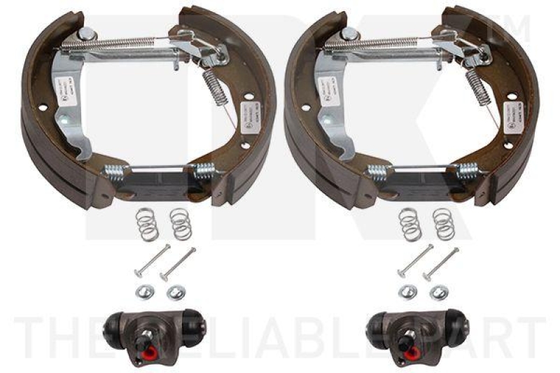 NK 443654002 Bremsensatz, Trommelbremse f&uuml;r DAEWOO