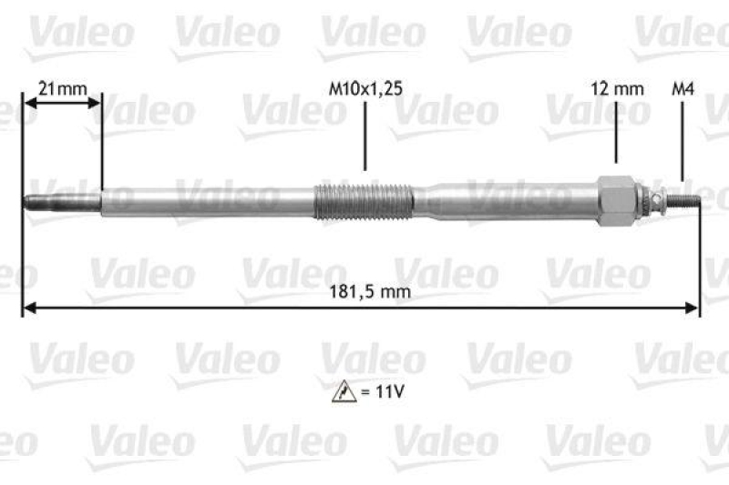 VALEO 345220 Gl&uuml;hkerze NAVARA,PATHFIN x 4 bougies