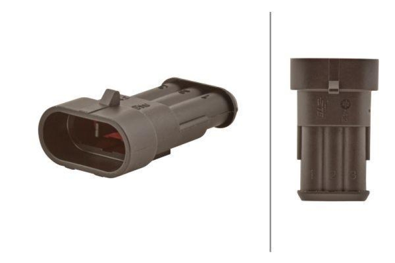 HELLA 8JA 746 183-032 Steckgeh&auml;use, 3 polig Parallelverbinder