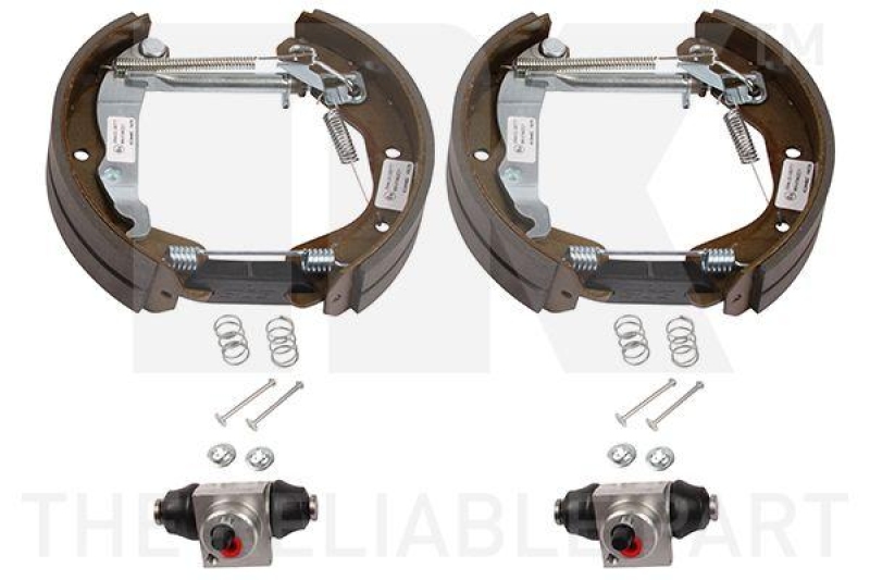 NK 443654003 Bremsensatz, Trommelbremse f&uuml;r OPEL, VAUX