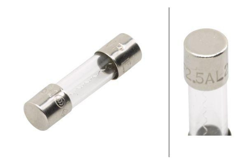 HELLA 8JS 713 804-003 Sicherung D 51, 2,5 A glasklar, Set