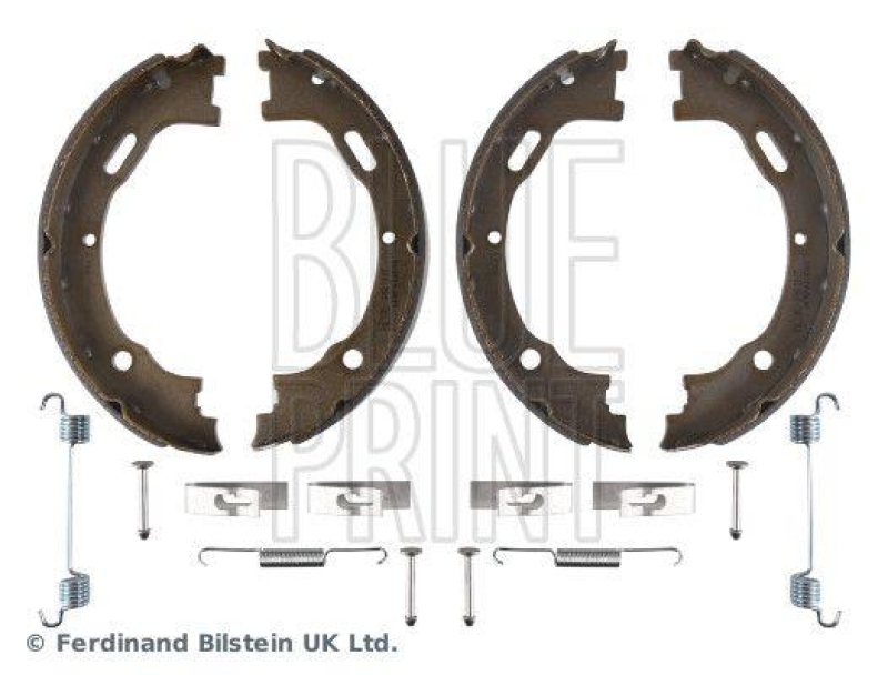 BLUE PRINT ADBP410041 Bremsbackensatz für Feststellbremse, mit Anbaumaterial für Mercedes-Benz PKW