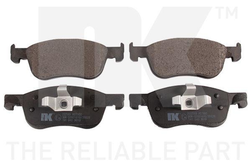 NK 222593 Bremsbelagsatz, Scheibenbremse f&uuml;r FORD