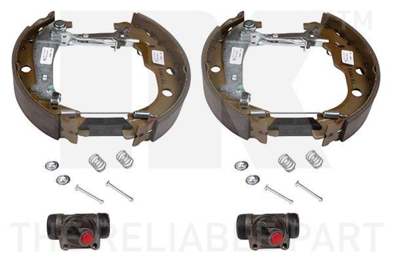 NK 443758202 Bremsensatz, Trommelbremse f&uuml;r PEUGEOT