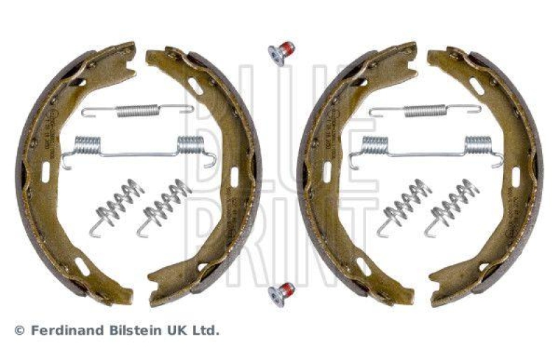 BLUE PRINT ADBP410046 Bremsbackensatz für Feststellbremse, mit Anbaumaterial für Mercedes-Benz PKW