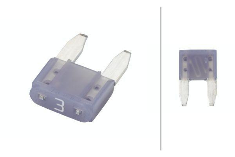 HELLA 8JS 728 596-101 Sicherung Mini, 3 A, linksla Set