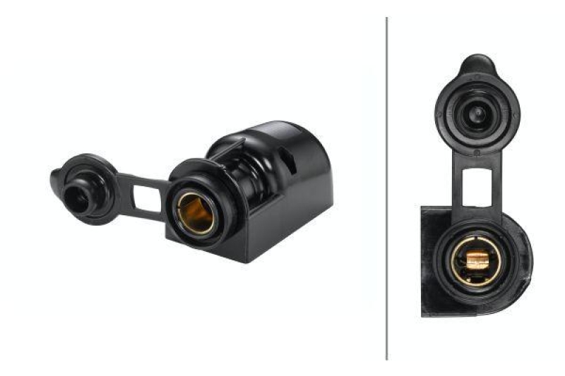 HELLA 8JB 004 123-031 Steckdose, Flachstecker DIN/ISO 4165