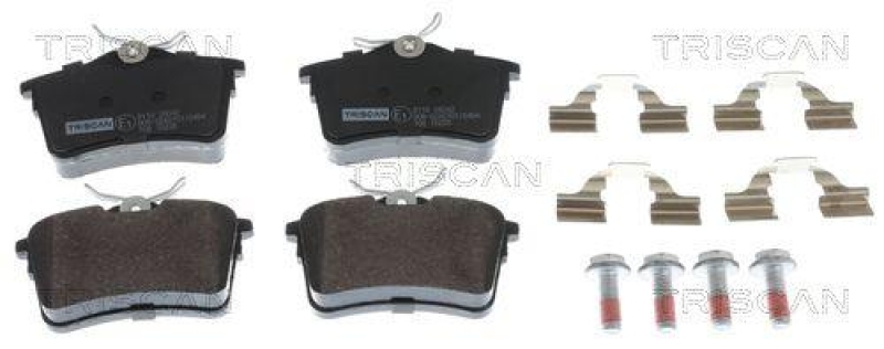TRISCAN 8110 28042 Bremsbelag Hinten f&uuml;r Citroen, Peugeot