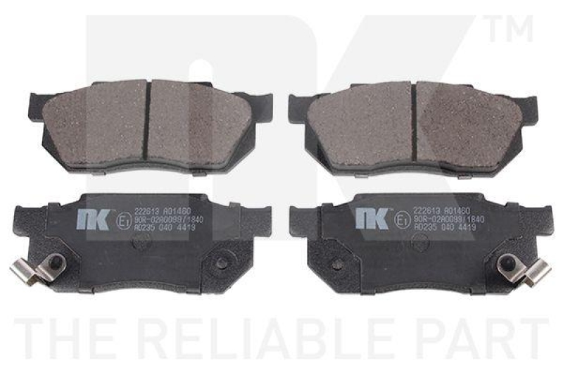 NK 222613 Bremsbelagsatz, Scheibenbremse f&uuml;r HONDA