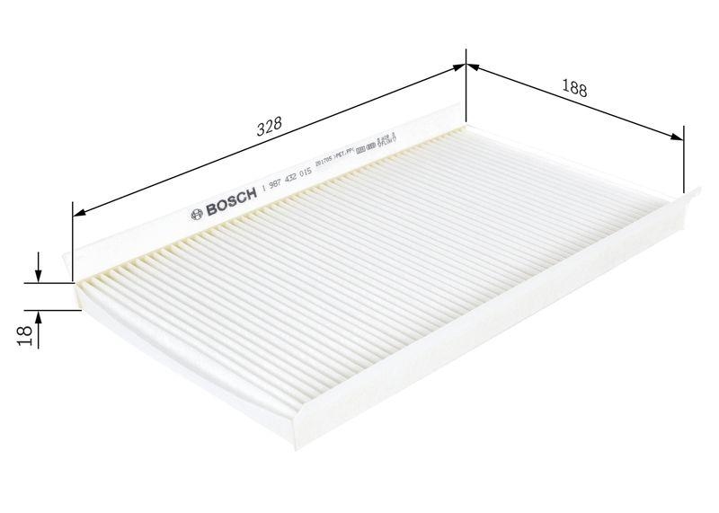 BOSCH 1 987 432 015 Filter Innenraumluft