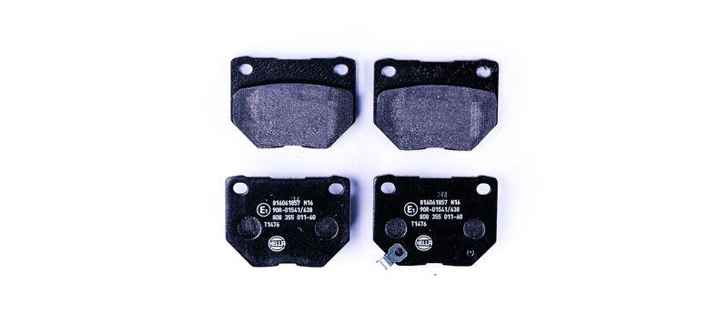 HELLA 8DB 355 011-601 Bremsbelagsatz, Scheibenbremsbelag f&uuml;r SUBARU
