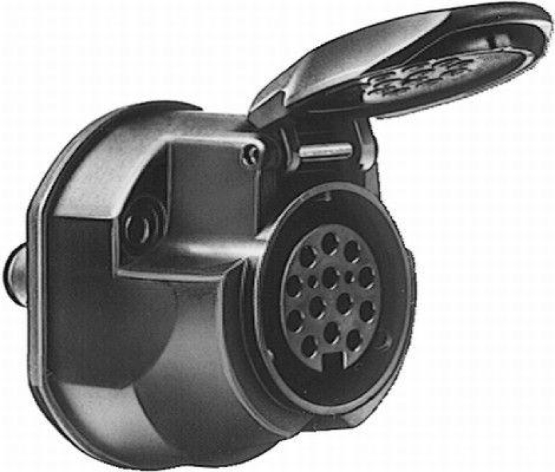 HELLA 8JB 005 949-012 Steckdose K 19, schwarz Schraubkontakt, 13 polig