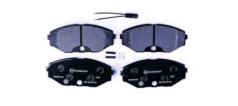 HELLA 8DB 355 011-631 Bremsbelagsatz, Scheibenbremsbelag f&uuml;r NISSAN