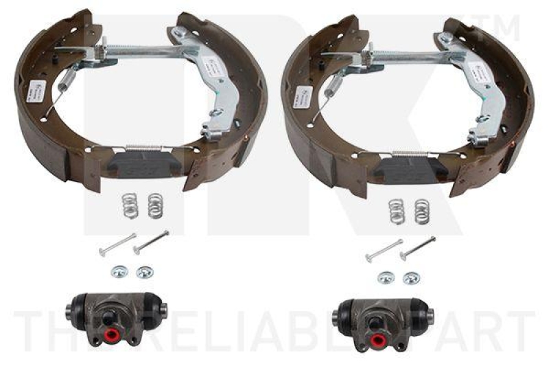 NK 443957501 Bremsensatz, Trommelbremse f&uuml;r RENAULT
