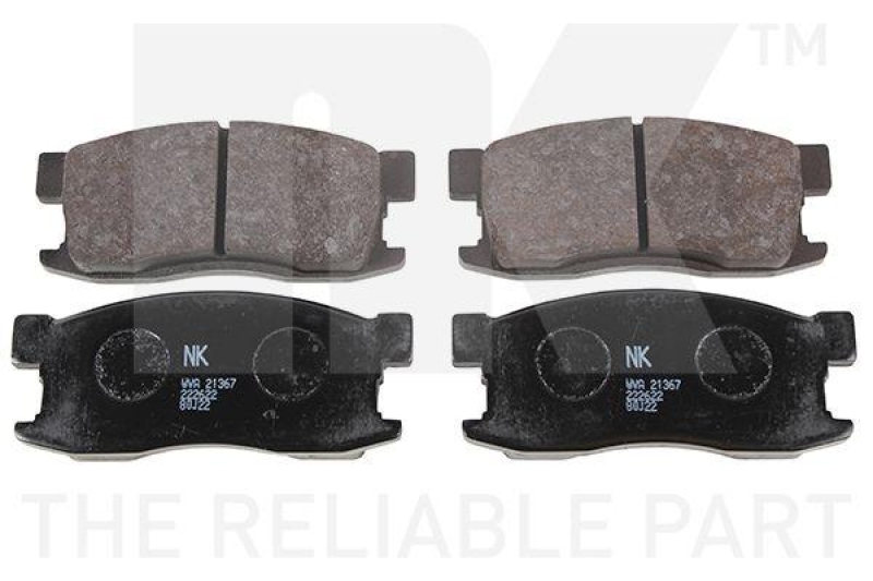 NK 222622 Bremsbelagsatz, Scheibenbremse f&uuml;r DAIHATSU, HONDA