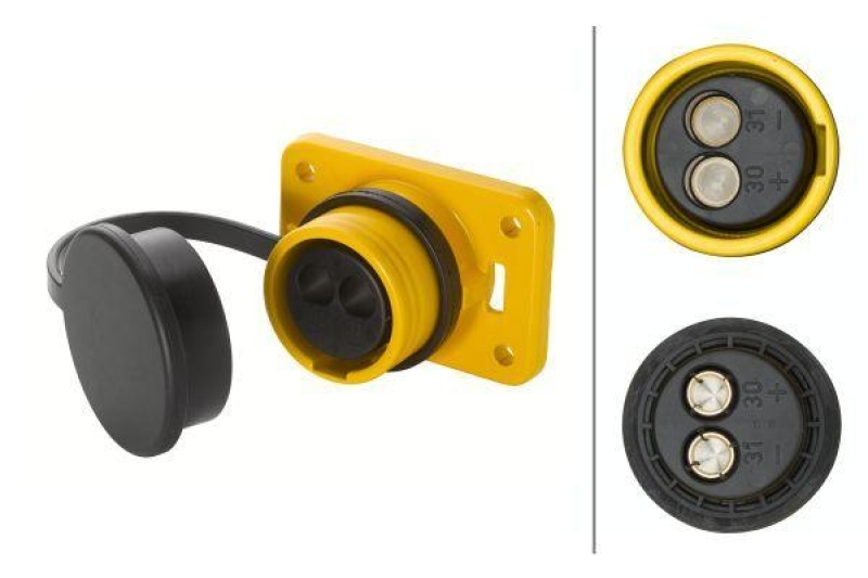 HELLA 8JB 010 806-001 Steckdose, 2 polig Crimpkontakt