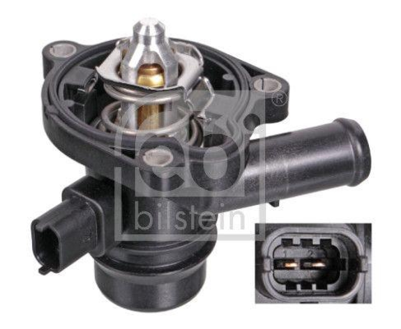 FEBI BILSTEIN 103377 Thermostat mit Geh&auml;use, Dichtung und Temperaturschalter f&uuml;r Opel