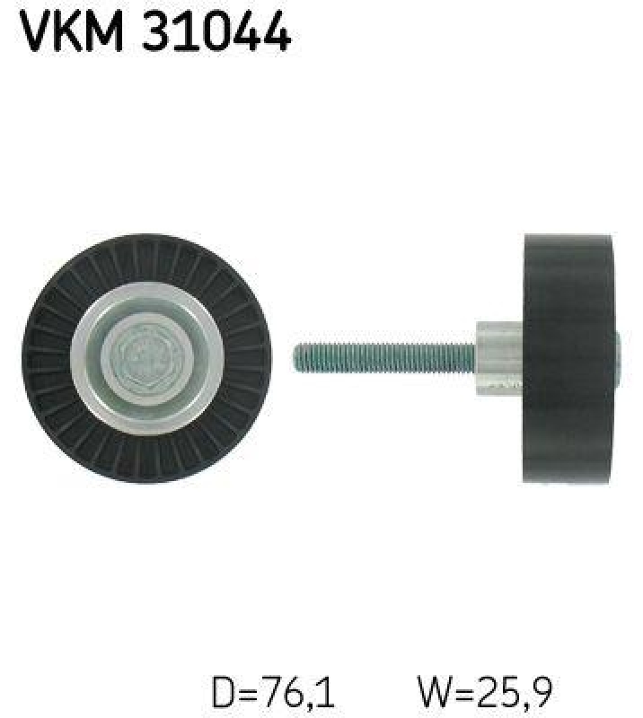 SKF VKM 31044 Umlenk-/Führungsrolle Keilrippenriemen