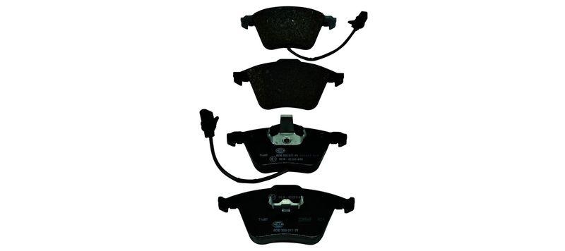 HELLA 8DB 355 011-711 Bremsbelagsatz, Scheibenbremsbelag f&uuml;r AUDI