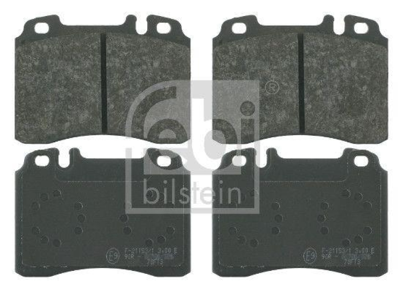 FEBI BILSTEIN 16095 Bremsbelagsatz f&uuml;r Mercedes-Benz