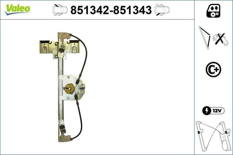 VALEO 851342 Fensterheber hinten links CHEVROLET Orlando (10>)