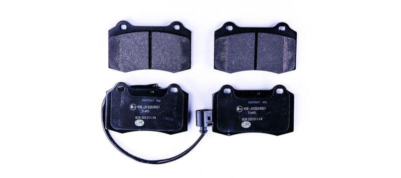 HELLA 8DB 355 011-741 Bremsbelagsatz, Scheibenbremsbelag f&uuml;r SEAT LEON (1M1)