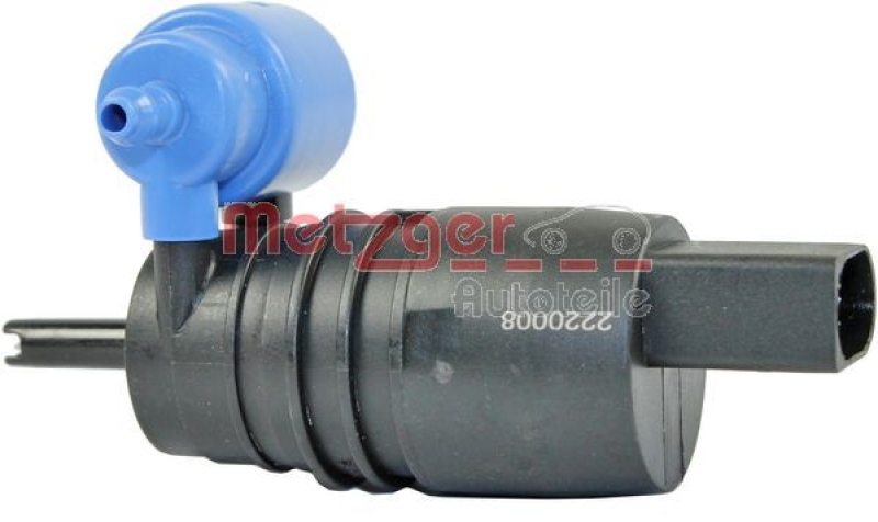 METZGER 2220008 Waschwasserpumpe, Scheibenreinigung für BMW/MB/MINI/MITSUBISHI/SMART/VAG vorne
