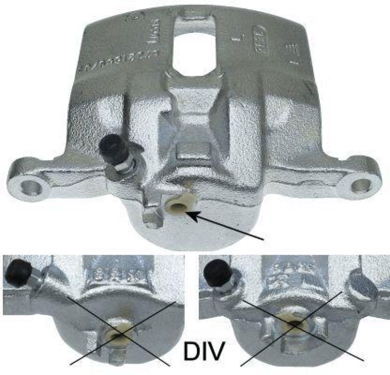 HELLA 8AC 355 392-171 Bremssattel f&uuml;r HONDA/ROVER