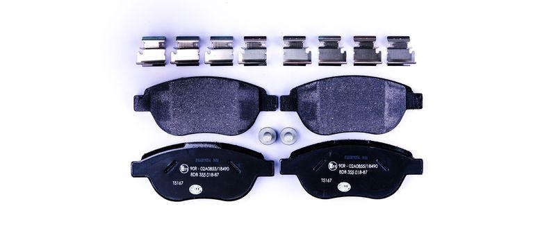 HELLA 8DB 355 018-871 Bremsbelagsatz, Scheibenbremsbelag f&uuml;r P.S.A