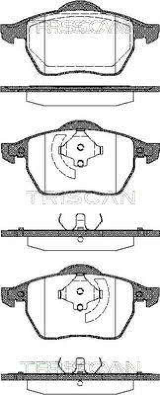 TRISCAN 8110 29005 Bremsbelag Vorne f&uuml;r Audi, Vw