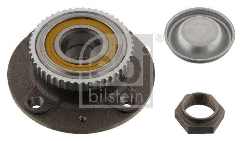 FEBI BILSTEIN 28498 Radlagersatz mit Radnabe, ABS-Impulsring und Anbaumaterial f&uuml;r CITROEN