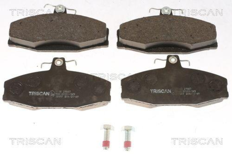 TRISCAN 8110 29007 Bremsbelag Vorne für Skoda, Vw