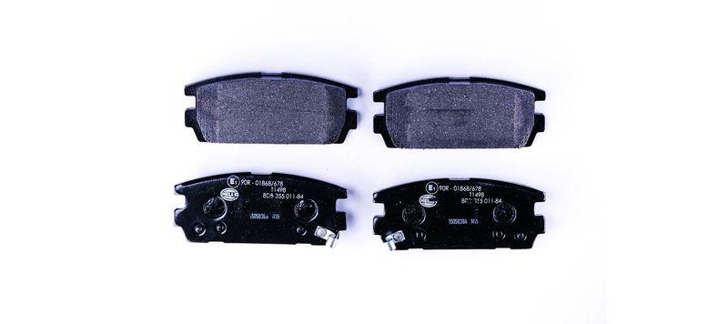 HELLA 8DB 355 011-841 Bremsbelagsatz, Scheibenbremsbelag f&uuml;r HYUNDAI